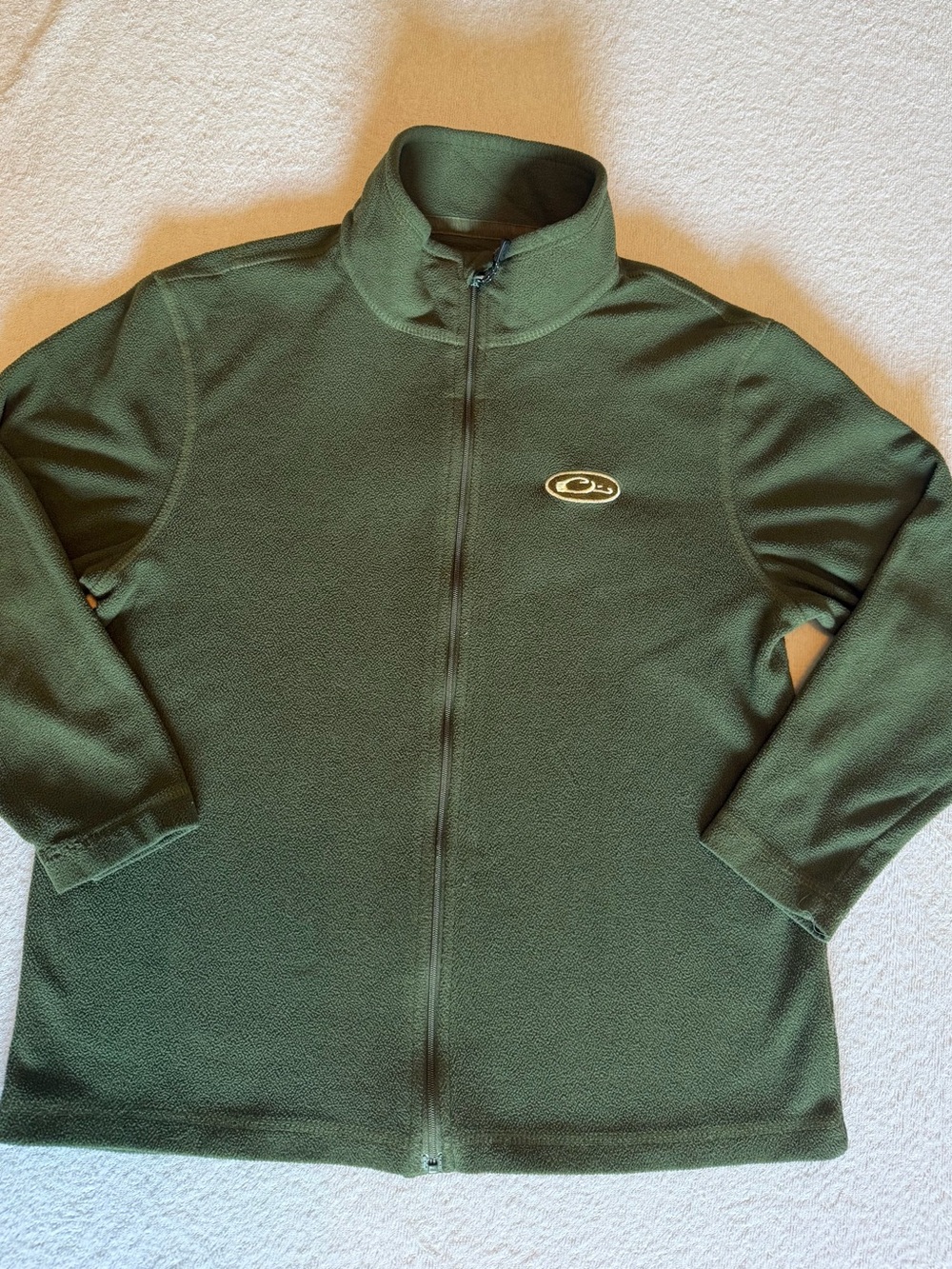 Drake Boys Hunter Green Zip-Up Fleece Jacket